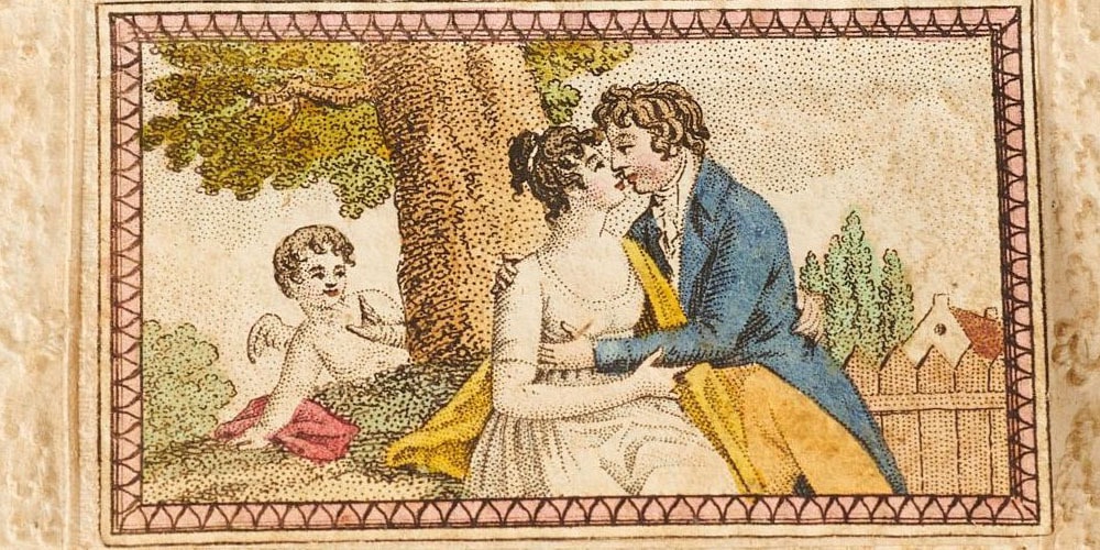 Liebe per Post: Mit romantischen Grusskarten zeigte man sich im 19. Jahrhundert seine Zuneigung.